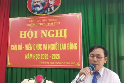 HỘI NGHỊ CÁN BỘ – VIÊN CHỨC VÀ NGƯỜI LAO ĐỘNG NĂM HỌC 2025-2026